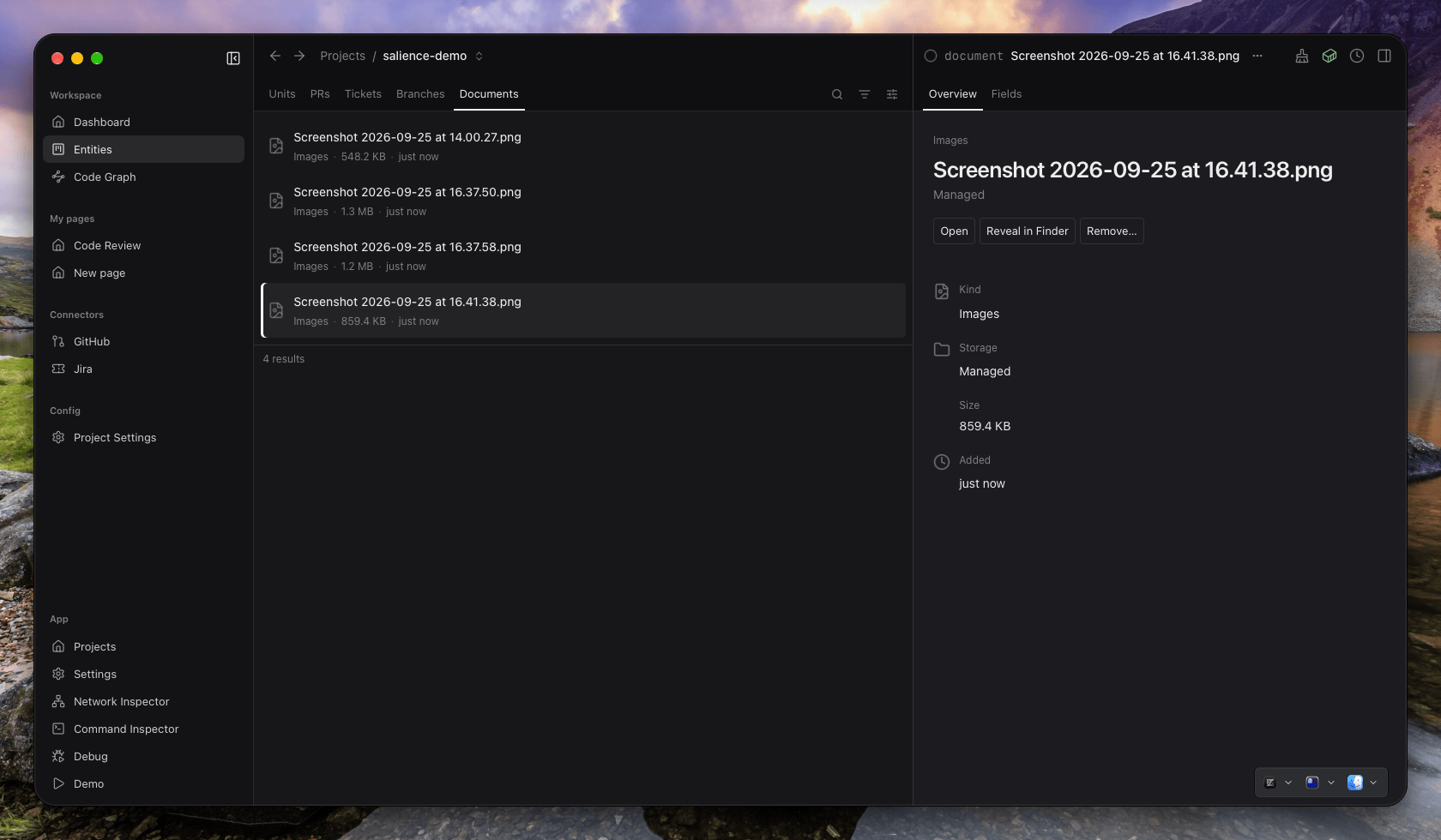 Adding a file to an entity