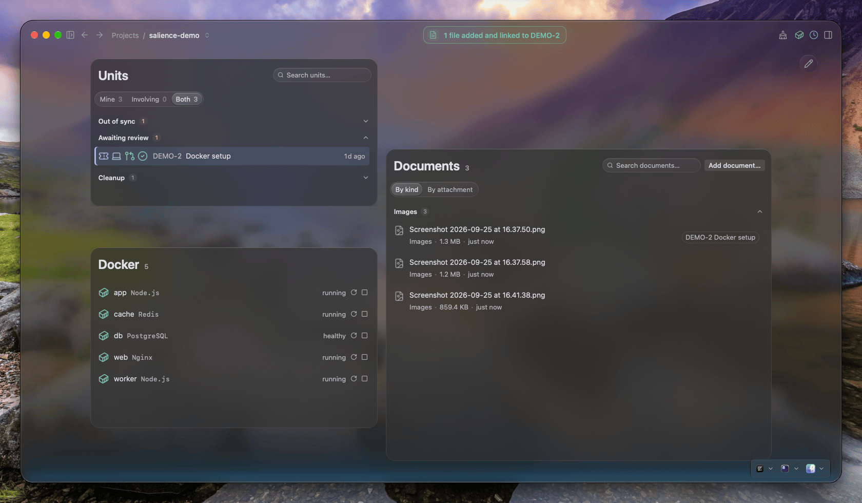 Adding a file to an entity